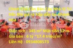 Bán mặt bằng trường mầm non 2500m2 tphcm