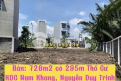 Gấp 728m2 đất nam khang nguyễn duy trinh giá tốt