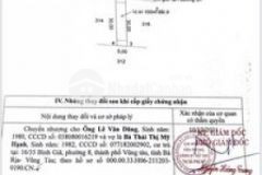 Chính chủ bán lô đất mặt tiền ấp cầu ri sông xoài