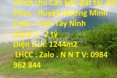 Chính chủ cần bán đất tại xã phan tỉnh tây ninh