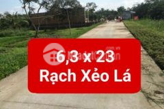 Bán 2 nền biệt thự view sông rạch mật cật xẻo lá