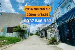 Đất 5x16 thạnh xuân 25