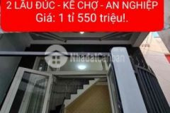 Nhà mini 2 lầu đúc nở hậu kế chợ an nghiệp