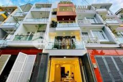 Nhà 4 2x14m đường 8m trệt 1 lửng 3 lầu nội thất