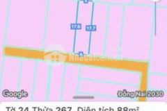 Bán lô đất 88m2 có 75m2 thổ cư sau ubnd xã phú đôn