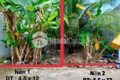 Bán 4 nền ngay công viên bờ hồ bún xáng