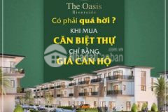 Nhà phố ven sông chỉ bằng giá căn hộ tt 15 tháng