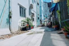 Gò vấp hẻm thông 6m tặng nội thất không lộ giới vuông vức