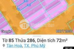 Đất thổ cư kdc tân hòa ql51 phú mỹ