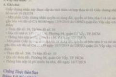 Bán nhà 1189 lê lợi phường 04 quận gò vấp