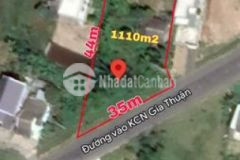 Đất thổ mặt tiền đường vào kcn gia thuận txgc tg