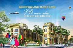 Bán shophouse babylon hồ tràm cho thuê 4 8tynăm