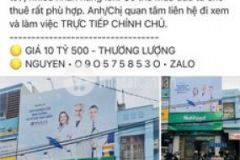 Mặt tiền trung tâm vị trí đẹp kdoanh cthuê tốt