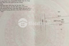 Đất thổ cư 6x26m thổ cư 86m2 thực tế 6x30m