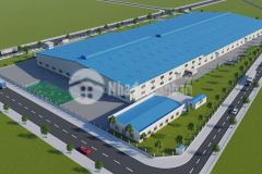 Cho thuê kho xưởng kcn tân đô, đức hòa, long an. dtkv 9600m2 xưởng 6210m2