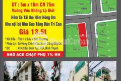 Cần bán nhà 2 mt bùi đình tuý khu được cao tầng