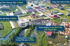 Đất kinh doanh mặt tiền chợ mới thị trấn thạnh phú