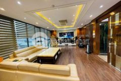 Tòa building cầu giấy hầm thông sàn sát phố