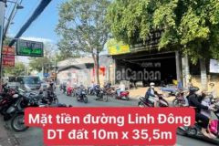 Mặt tiền 10x35m đường linh đông tp thủ đức