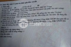 Chủ kẹt tiền bán gấp đất ấp an nghiệp, xã an mỹ, huyện kế sách, sóc trăng.