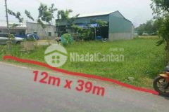 Cần bán lô đất full thổ cư 12x39 mặt tiền nhựa đẹp