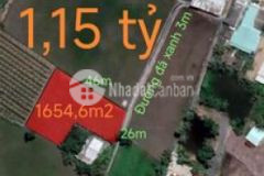 Bán gấp lô đất lúa đường đá xanh 3m giá 1 15 tỷ