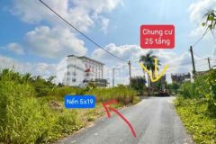 Nền đẹp 5x19 vị trí thuận tiện kinh doanh mua bán