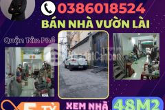 Bán nhà hẻm xe tải vườn lài quận tân phú tròn 5 tỷ 0386018524.