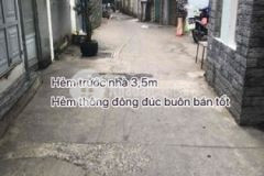 Hẻm thông kinh doanh buôn bán nhỏ rất tốt