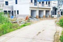 Nhà trệt lầu góc 2 mặt tiền kdc mặt trời đỏ