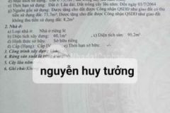 Bán nhà gác lửng đúc mt nguyễn huy tưởng