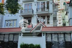 Cho thuê biệt thự sang trọng có hầm kđt vimeco nguyễn chánh. 160m x 4 nổi 1 hầm, mt 12m. giá 50tr