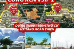 Bán đất vsip2a sát chợ chánh lưu 500tr