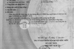 Bán nhà hẽm thái thị giữ bà điểm hóc môn dt 4 2