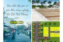 Bán nhanh lô góc giá rẻ gần khu công nghiệp an lão hải phòng, đường thông các ngả xe 16 chỗ đỗ cửa