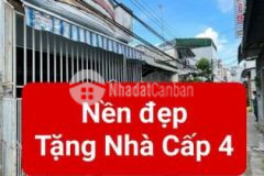Nền đẹp tặng nhà cấp 4 hẻm 91ab nguyễn đệ an hòa