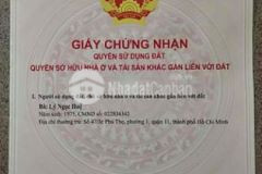 Bán nhà và đất gần chợ vĩnh hậu