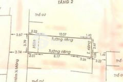 Bán nhà hẻm 100 đinh tiên hoàng p1 2 tầng