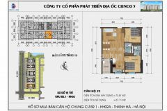 Chính chủ cần bán gấp căn hộ tầng 19 hướng mát giá 1.3 tỷ tại kdt thanh hà cienco 5