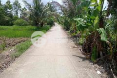 Bán lô đất mặt tiền ấp ngan rô 1, thị trấn trần đề, h. trần đề, sóc trăng.