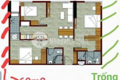 Bán căn hộ flora block a 80m2