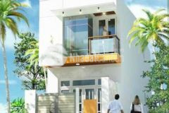 Nhà mới 1 lầu 1 trệt cách chợ thạnh phú 50m