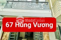 Nhà trệt lầu nở hậu hẻm 67 hùng vương p thới bình