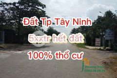 5xxtr đất thổ cư 100 tp tây ninh cách nhựa chỉ 20m sổ riêng
