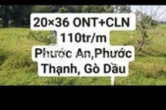 Đất phước an phước thạnh gò dầu