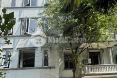 Cho thuê nhà kđt bắc linh đàm 150m x 5 tầng, mt 12m, thông sàn, có thang máy, giá 95 triệu