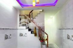 Nhà mới xây 3 2x8m nhà 1 lầu 2pn 2wc hẻm thông 4m