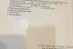 Bán nhà 78m2 mặt tiền trần quang khải quận 1