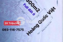 Bán rẻ 300m2 mặt tiền hoàng quốc việt full đất ở