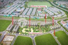 Biệt thự 140m2 diamond point long biên view cv